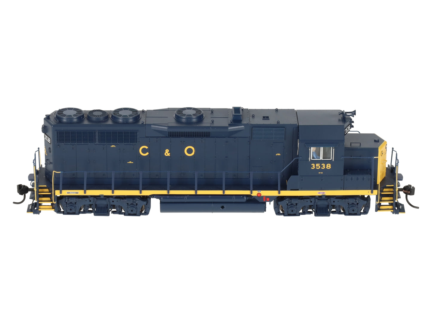 Broadway Limited 7537 HO C&O EMD GP35 Diesel Locomotive w/Sound/ DC/DCC #3538 EX/Box
