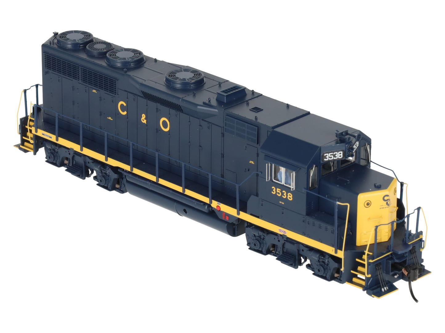 Broadway Limited 7537 HO C&O EMD GP35 Diesel Locomotive w/Sound/ DC/DCC #3538 EX/Box