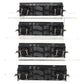 Athearn 70272 HO Penn Central 40' 3-Bay Ribbed Hopper with Load #2 (Pack of 4)