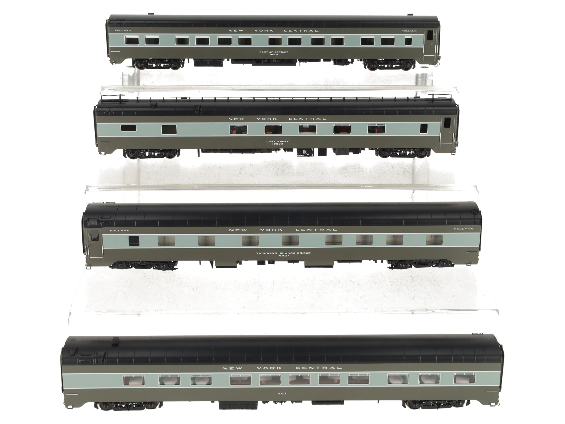 Railway Classics HO Brass NYC 20th Century Limited Passenger 4 Car Set LN/Box