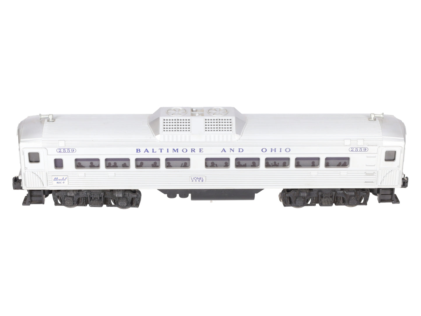 Lionel 2559 Vintage O Baltimore & Ohio RDC Non-Powered Passenger Car EX