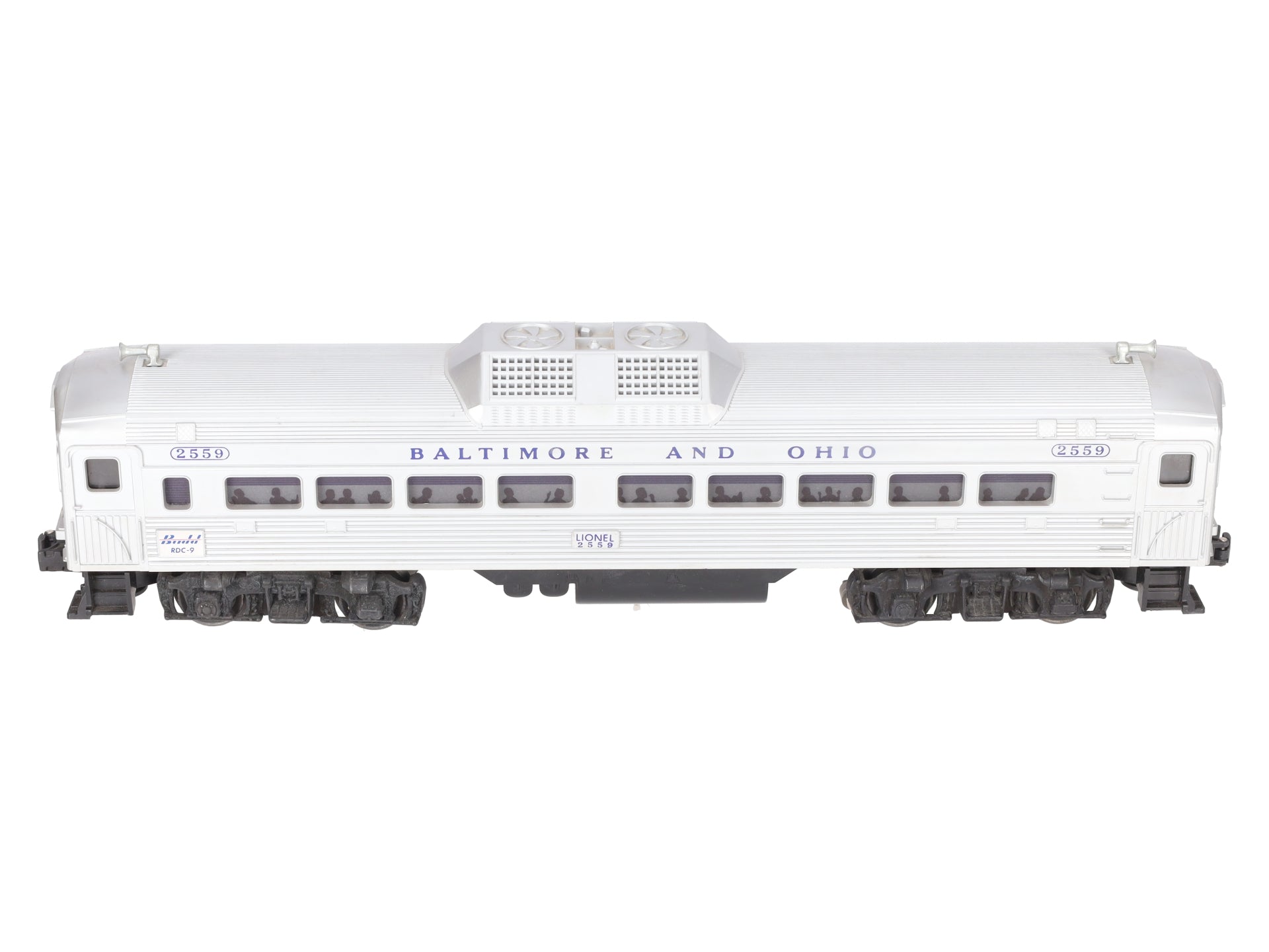 Lionel 2559 Vintage O Baltimore & Ohio RDC Non-Powered Passenger Car EX