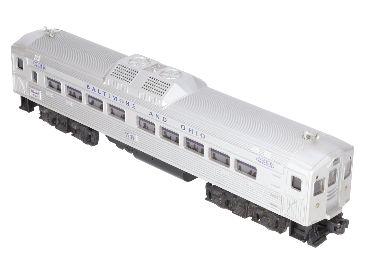 Lionel 2559 Vintage O Baltimore & Ohio RDC Non-Powered Passenger Car EX