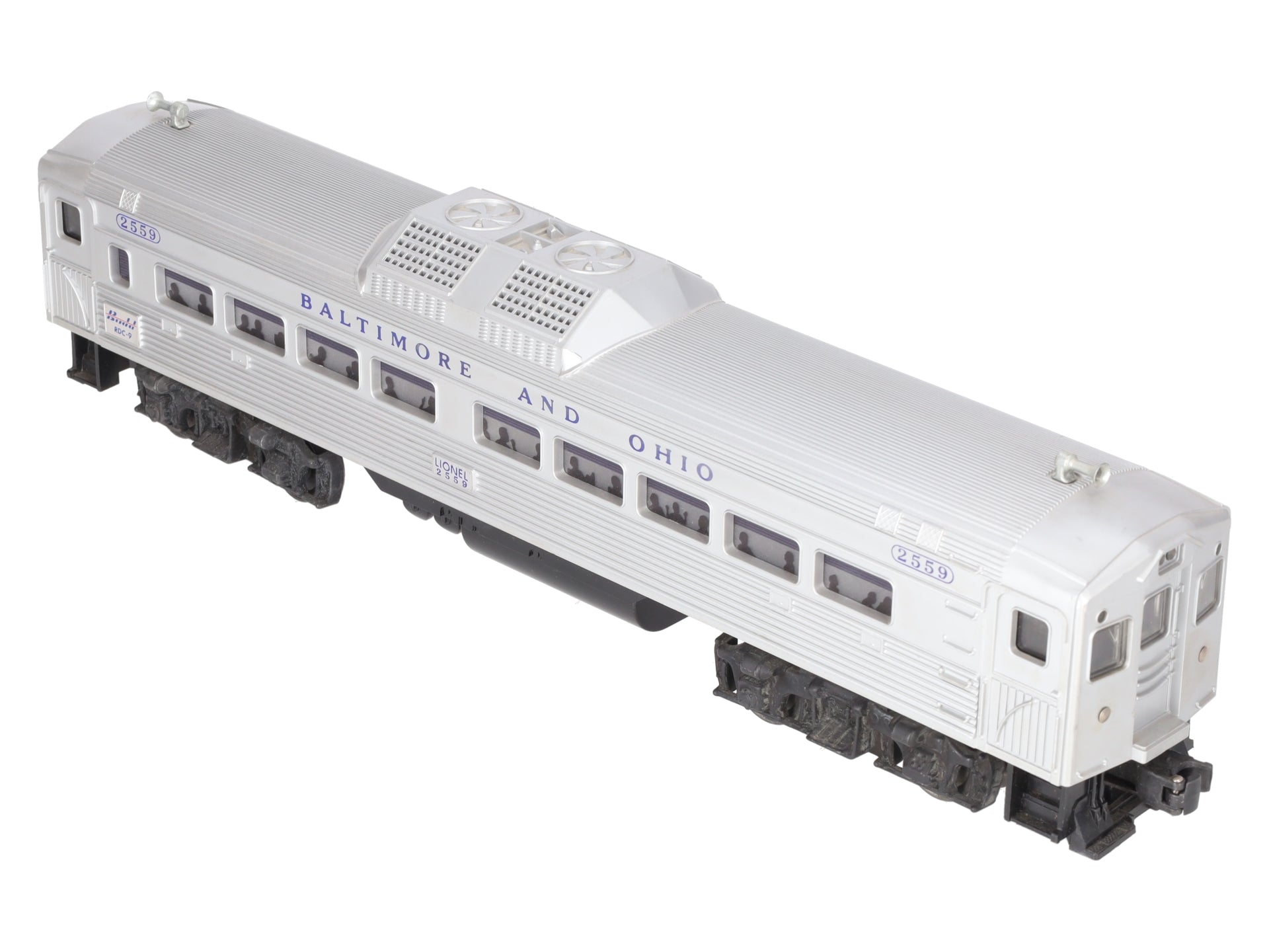 Lionel 2559 Vintage O Baltimore & Ohio RDC Non-Powered Passenger Car EX