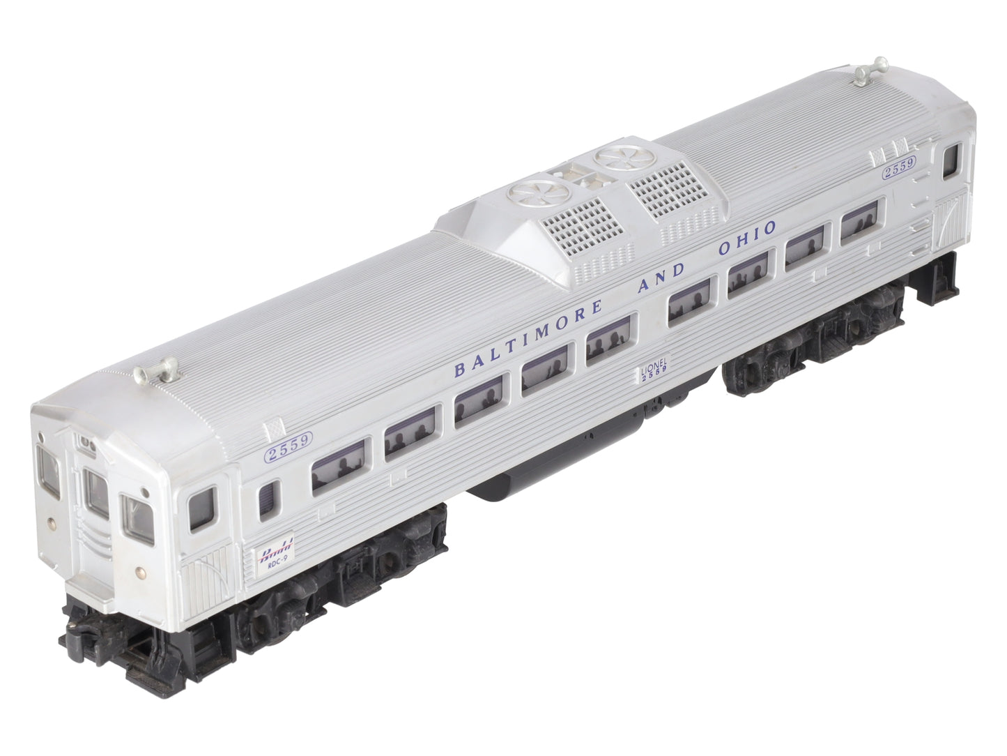 Lionel 2559 Vintage O Baltimore & Ohio RDC Non-Powered Passenger Car EX