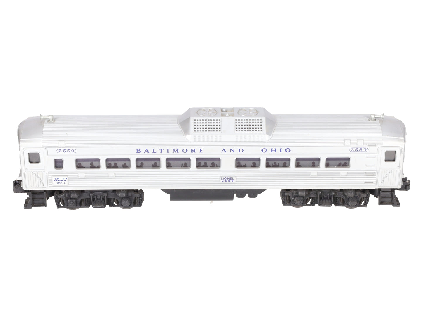 Lionel 2559 Vintage O Baltimore & Ohio RDC Non-Powered Passenger Car EX
