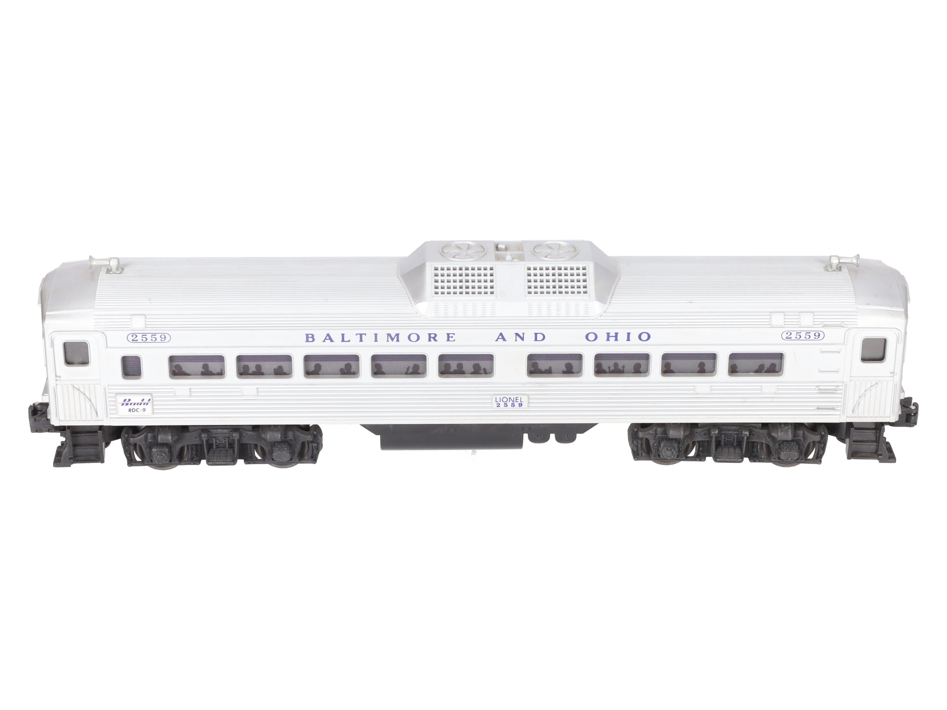 Lionel 2559 Vintage O Baltimore & Ohio RDC Non-Powered Passenger Car EX