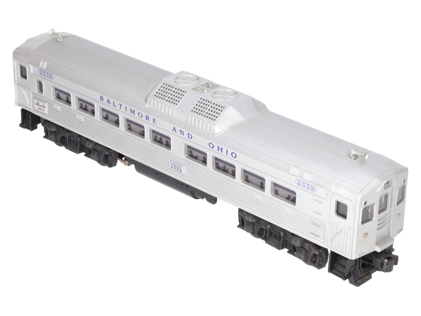 Lionel 2559 Vintage O Baltimore & Ohio RDC Non-Powered Passenger Car EX
