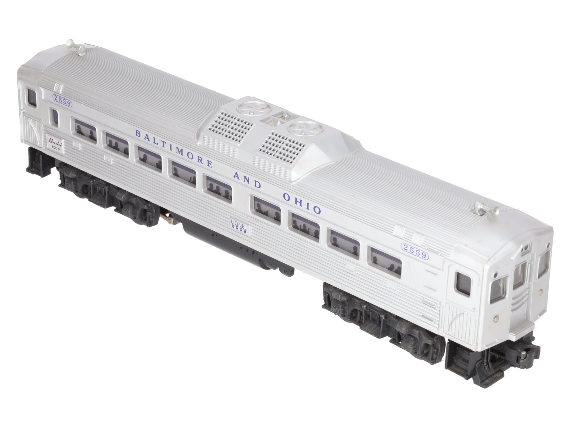 Lionel 2559 Vintage O Baltimore & Ohio RDC Non-Powered Passenger Car EX