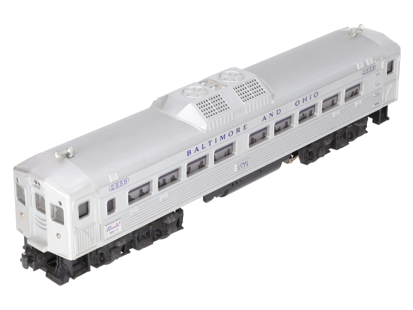 Lionel 2559 Vintage O Baltimore & Ohio RDC Non-Powered Passenger Car EX