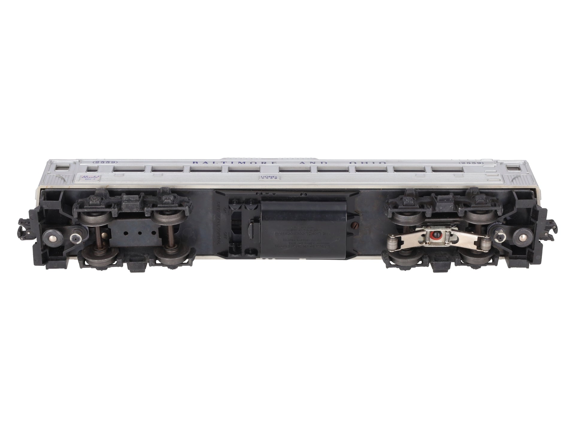 Lionel 2559 Vintage O Baltimore & Ohio RDC Non-Powered Passenger Car EX