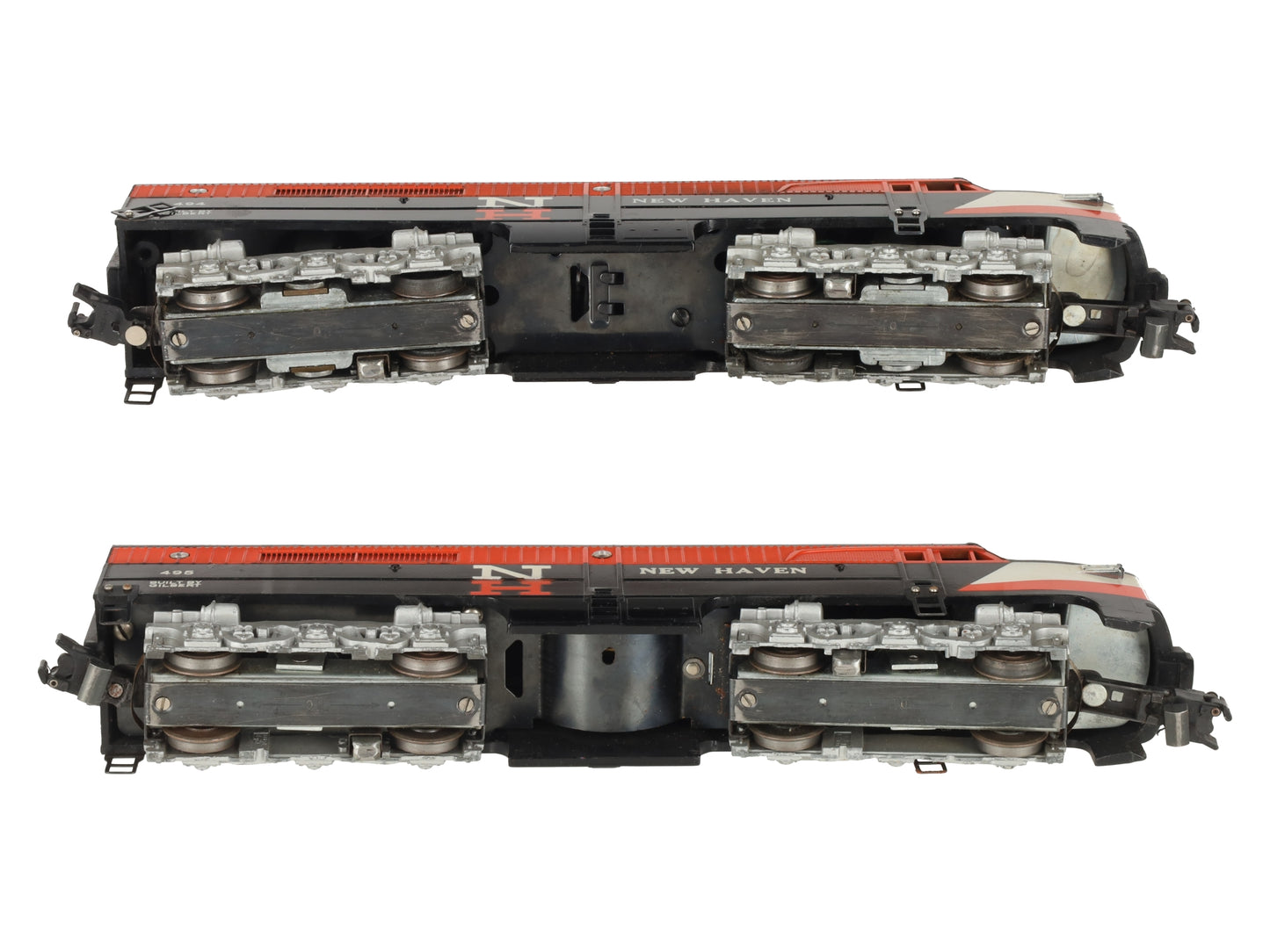American Flyer 4945 Vintage S New Haven Alco AA Diesel Locomotive Set VG