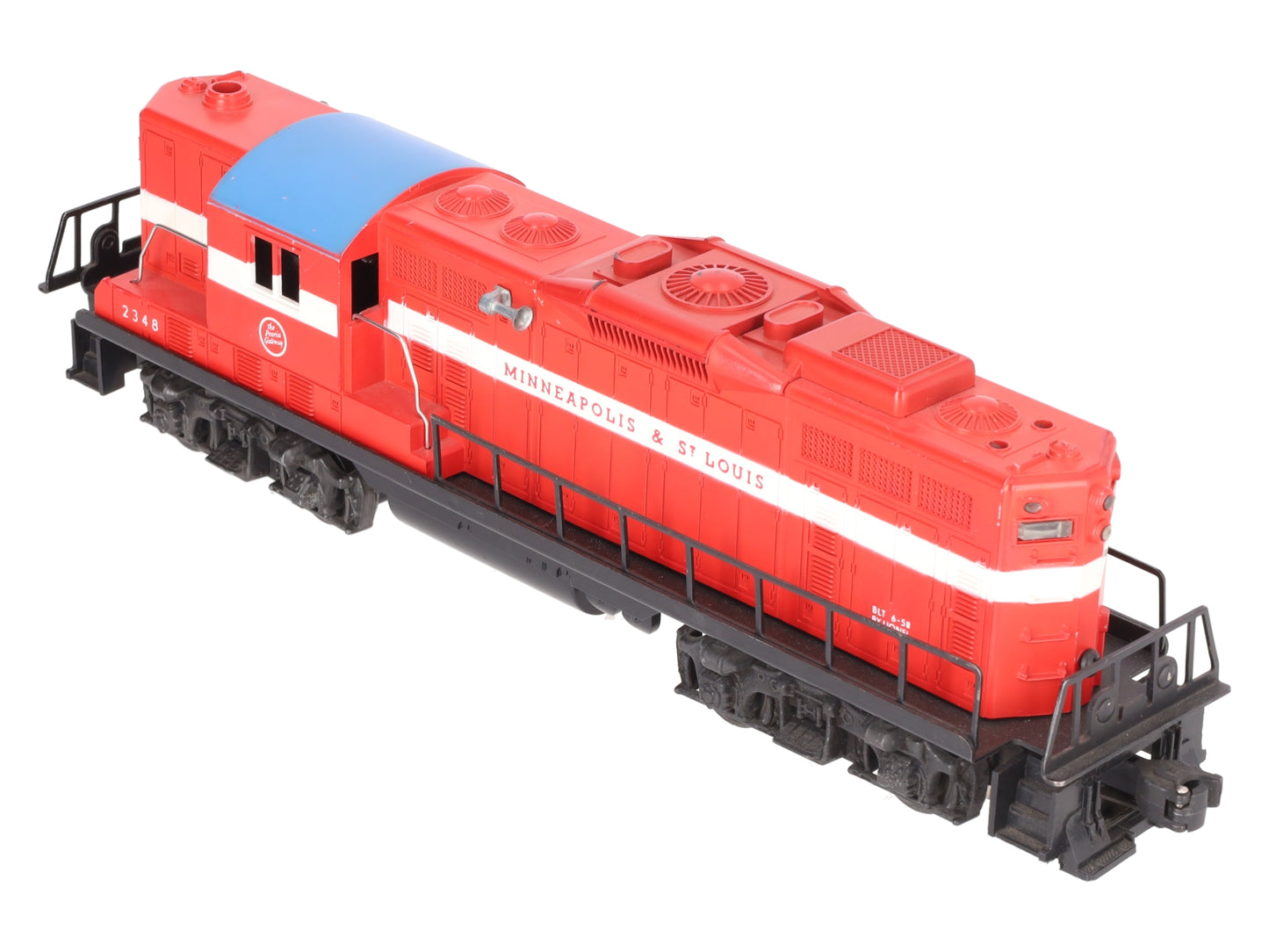 Lionel 2348 Vintage O Minneapolis & St. Louis GP-9 Diesel Locomotive VG