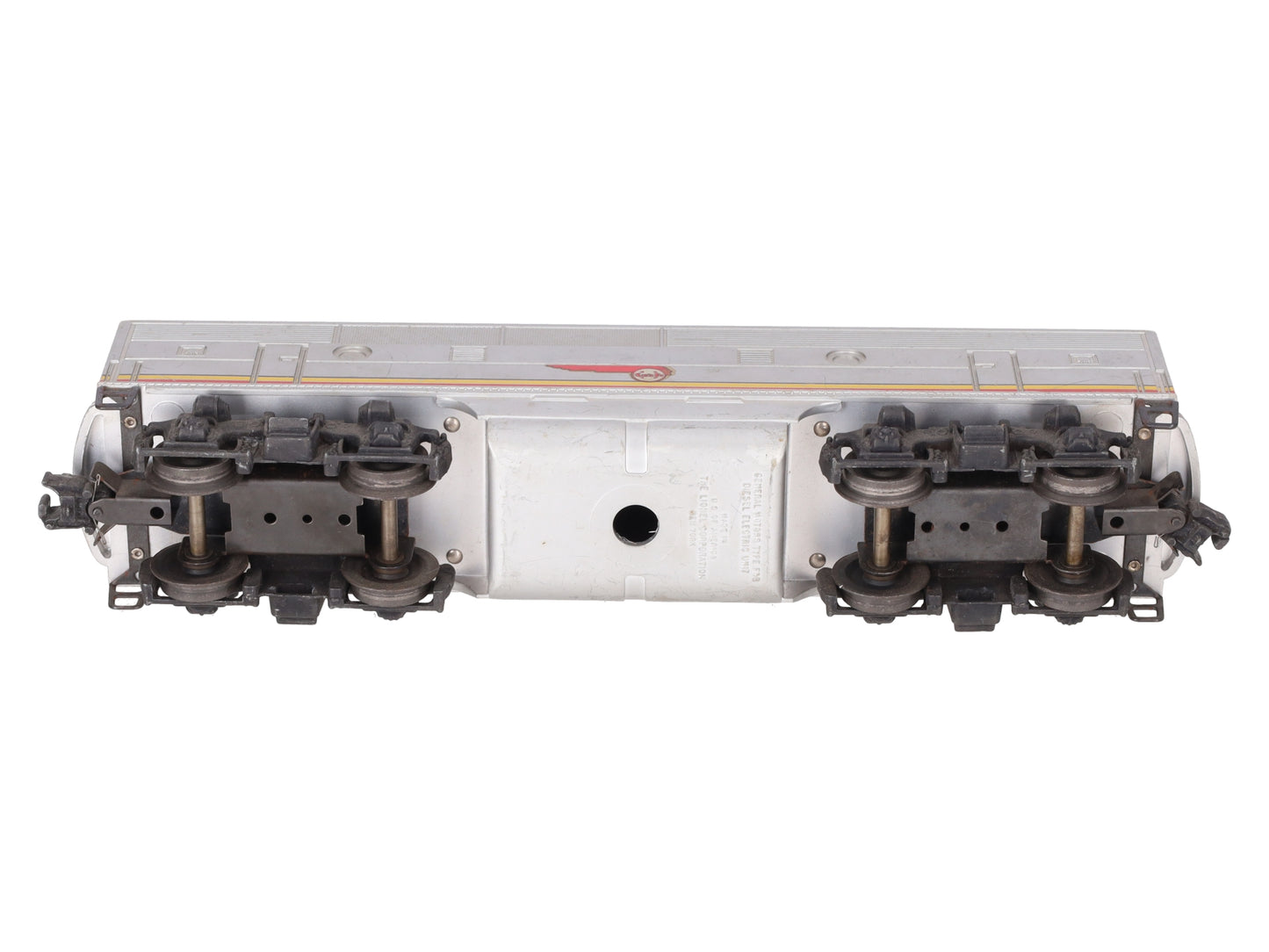 Lionel 2343C Vintage O Santa Fe F-3 Louvered Top Non-Powered B Diesel Locomotive VG