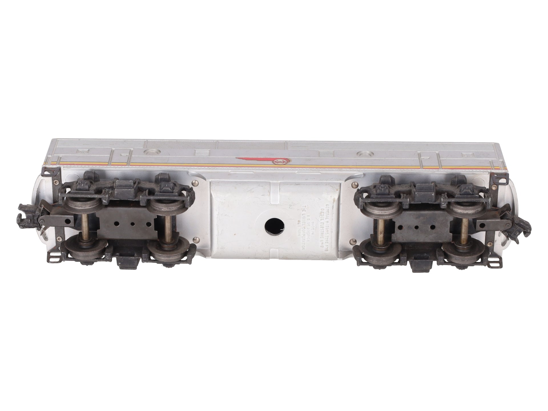 Lionel 2343C Vintage O Santa Fe F-3 Louvered Top Non-Powered B Diesel Locomotive VG
