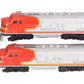 Lionel 2383 Vintage O Santa Fe F-3 AA Diesel Locomotives VG