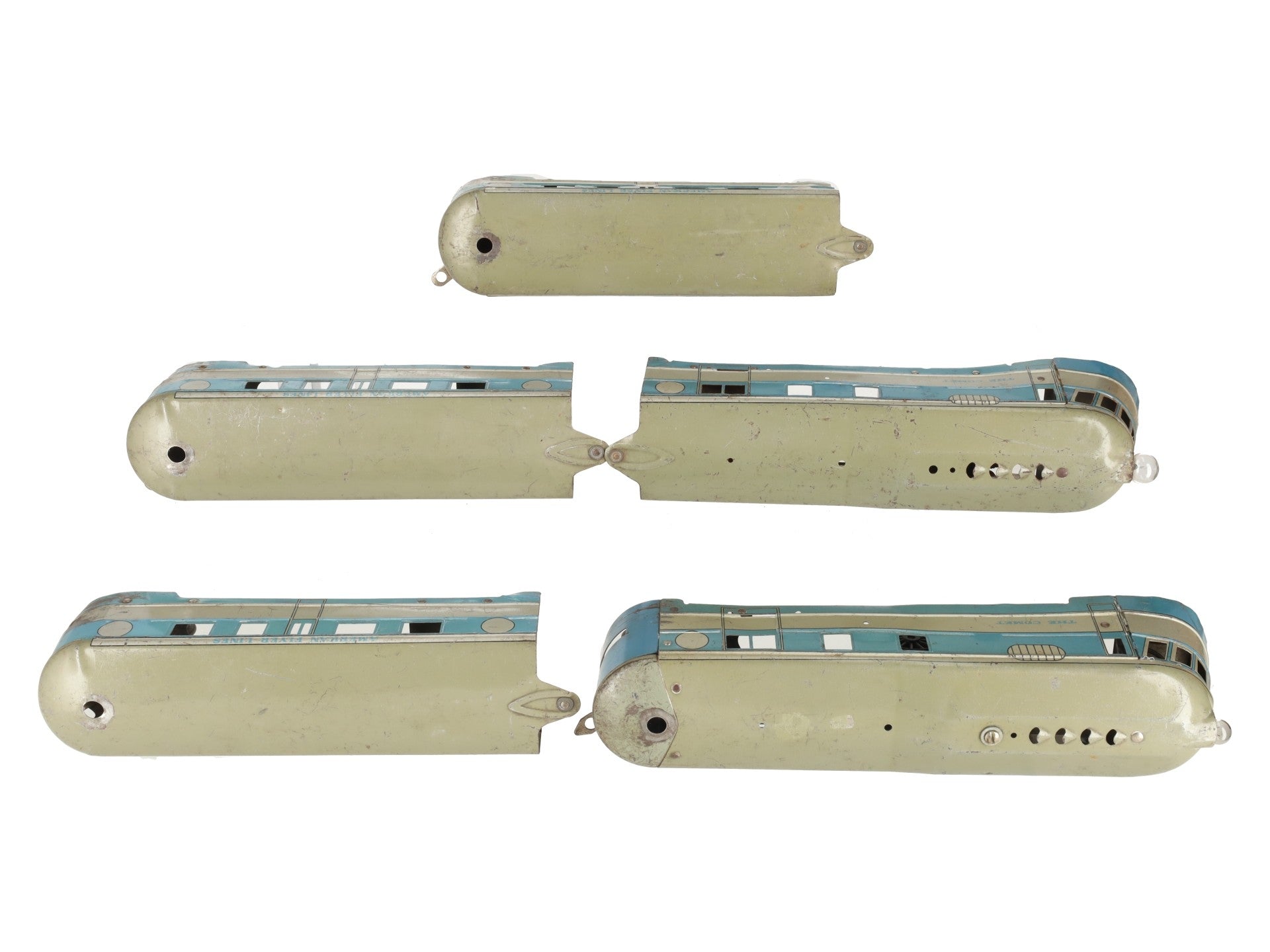 American Flyer 992 Vintage O The Comet 5-Car Streamline Passenger Set