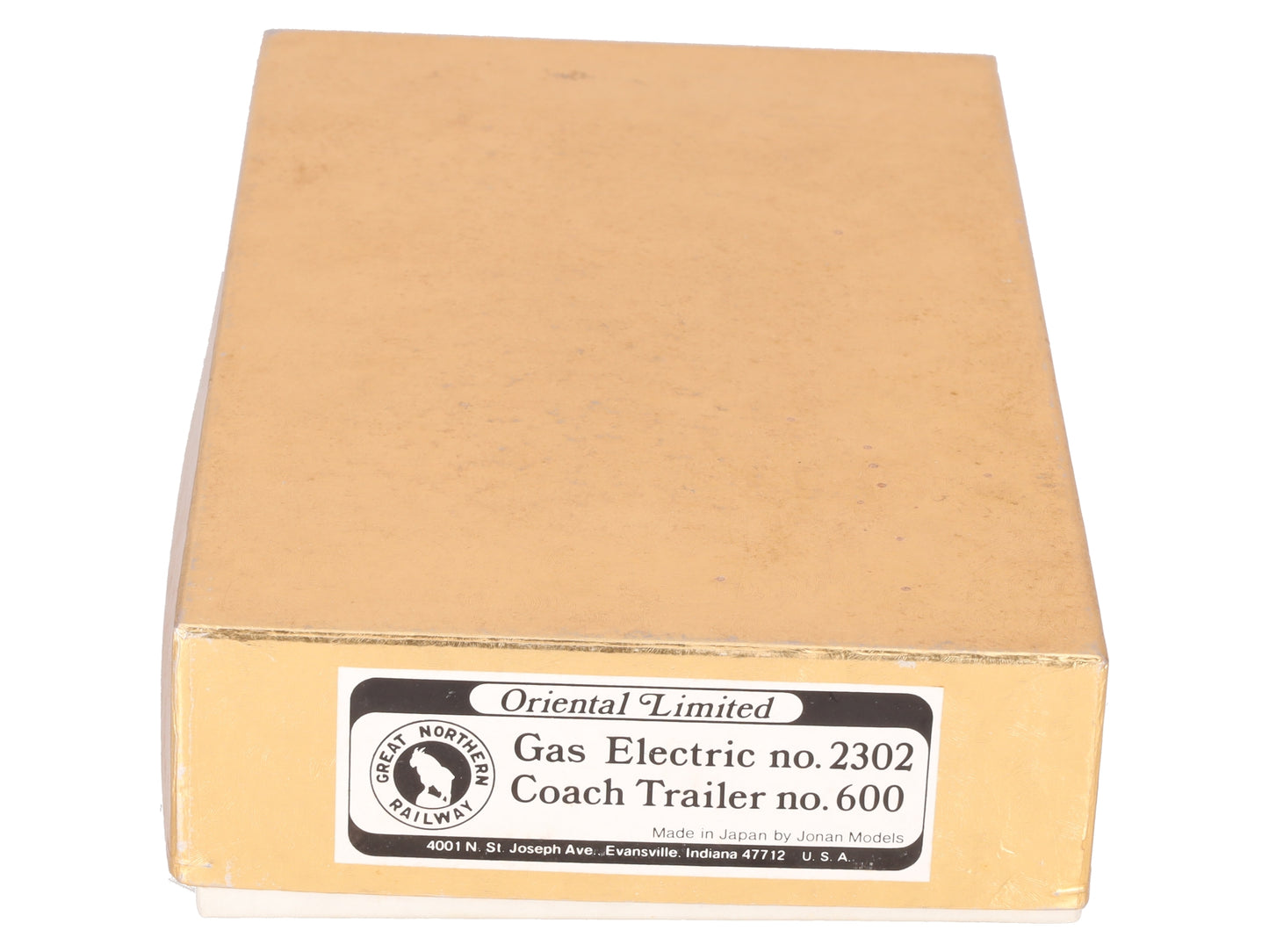 Oriental Limited HO BRASS Gas Electric #2302 & Coach Trailer #600 - Painted EX/Box