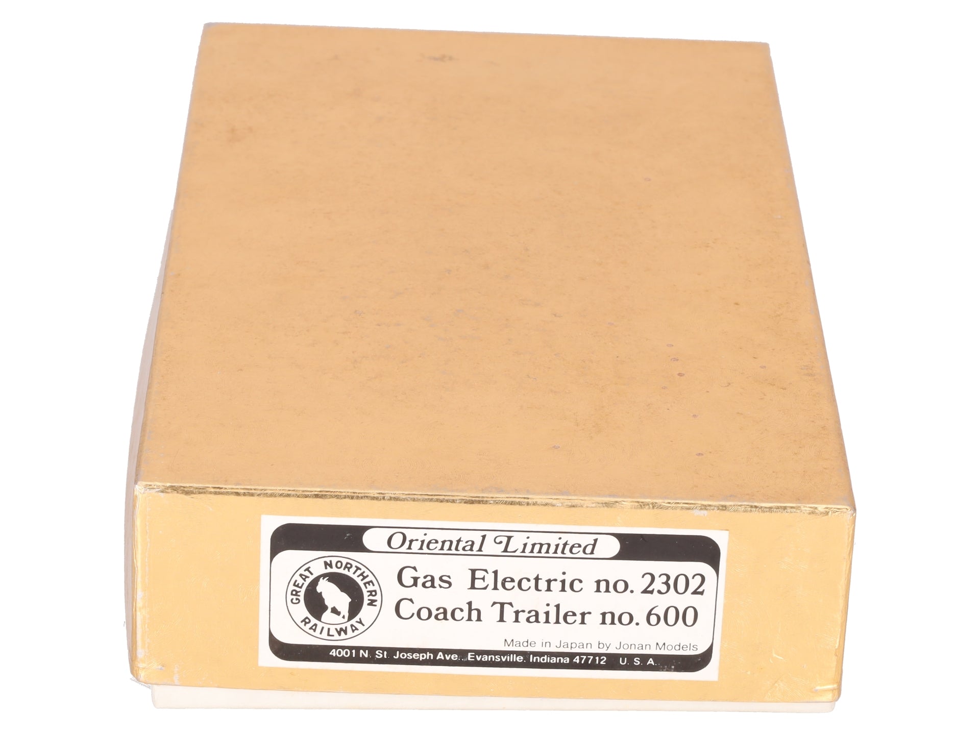 Oriental Limited HO BRASS Gas Electric #2302 & Coach Trailer #600 - Painted EX/Box