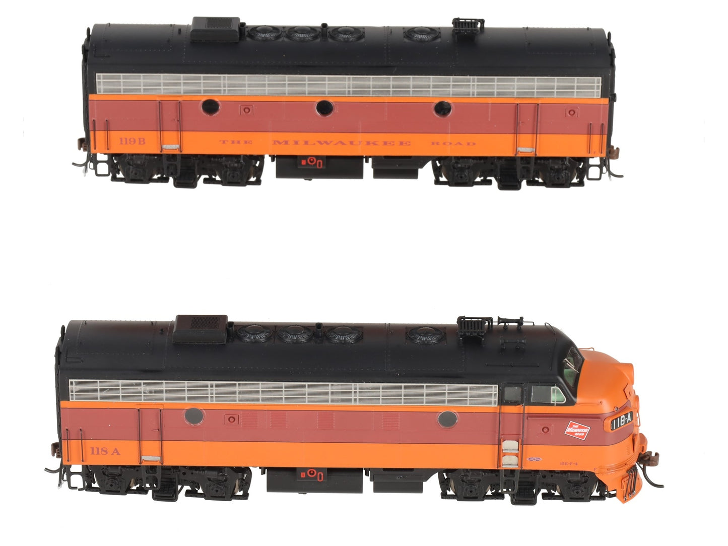 Athearn G12435 HO Milwaukee Road F7 A/B w/DCC & Sound #118A/119B LN/Box