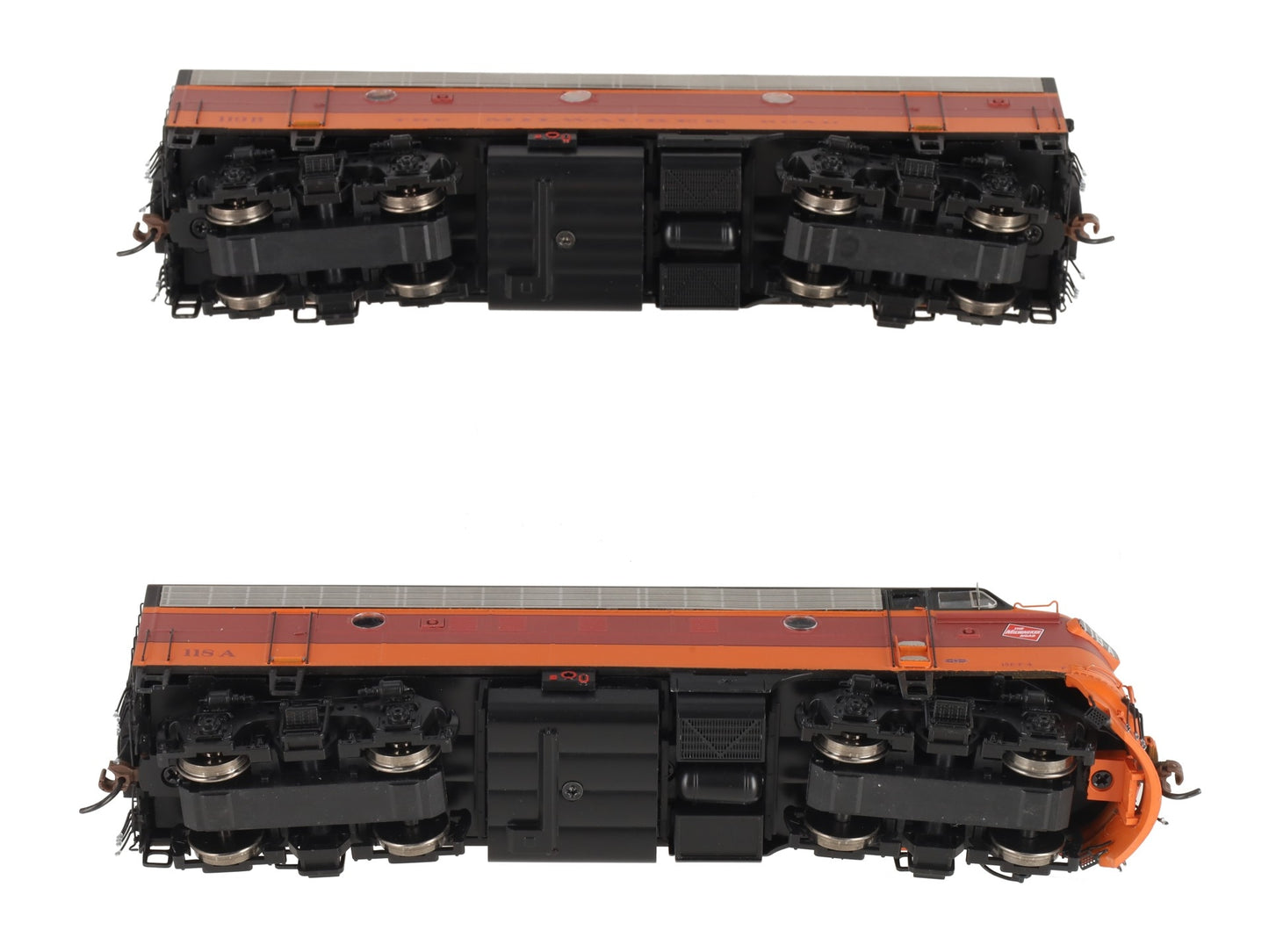 Athearn G12435 HO Milwaukee Road F7 A/B w/DCC & Sound #118A/119B LN/Box