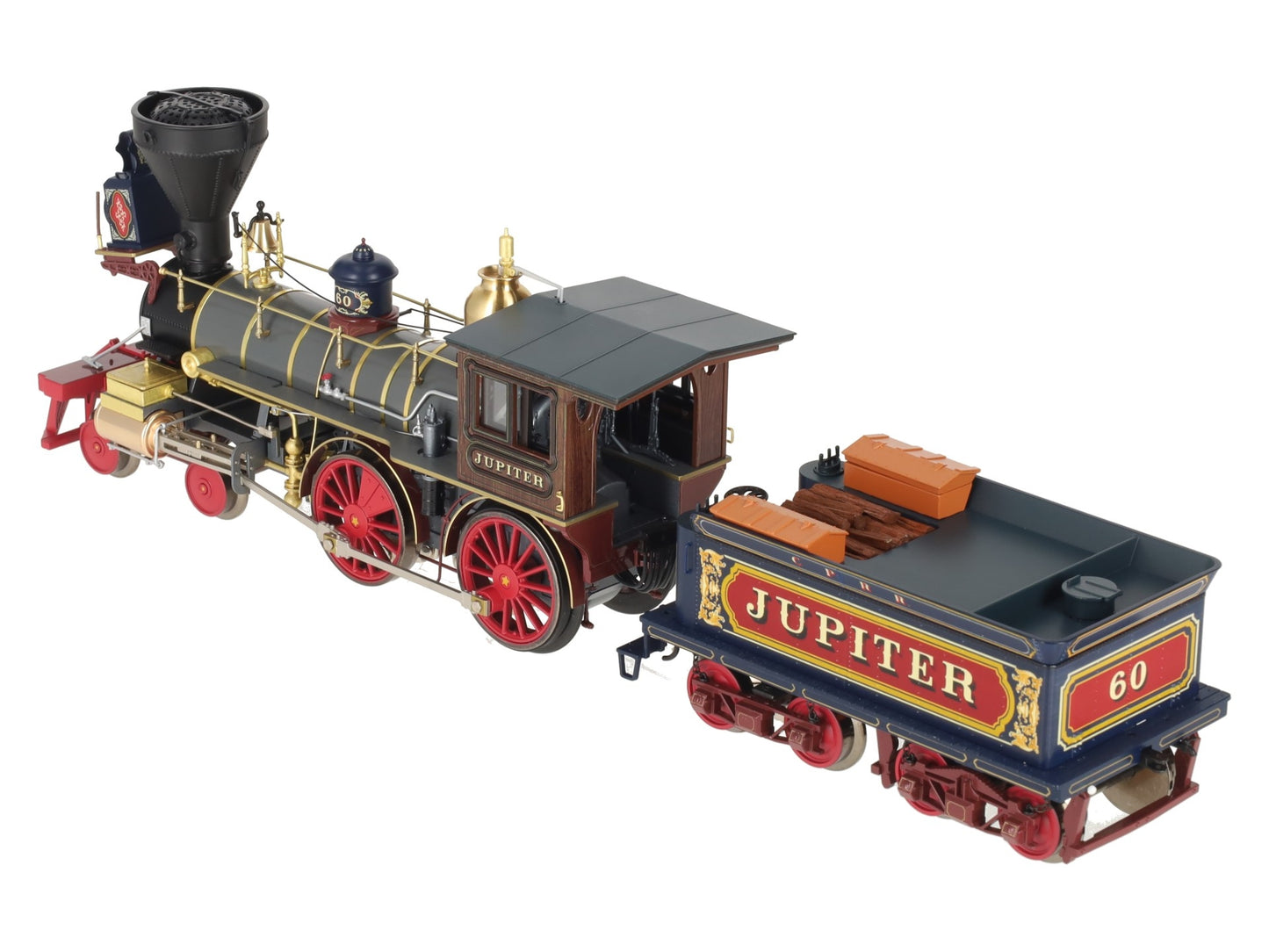 Lionel 1931650 O BRASS Hybrid Centrail Pacific Jupiter 4-4-0 Steam Engine #60 EX/Box