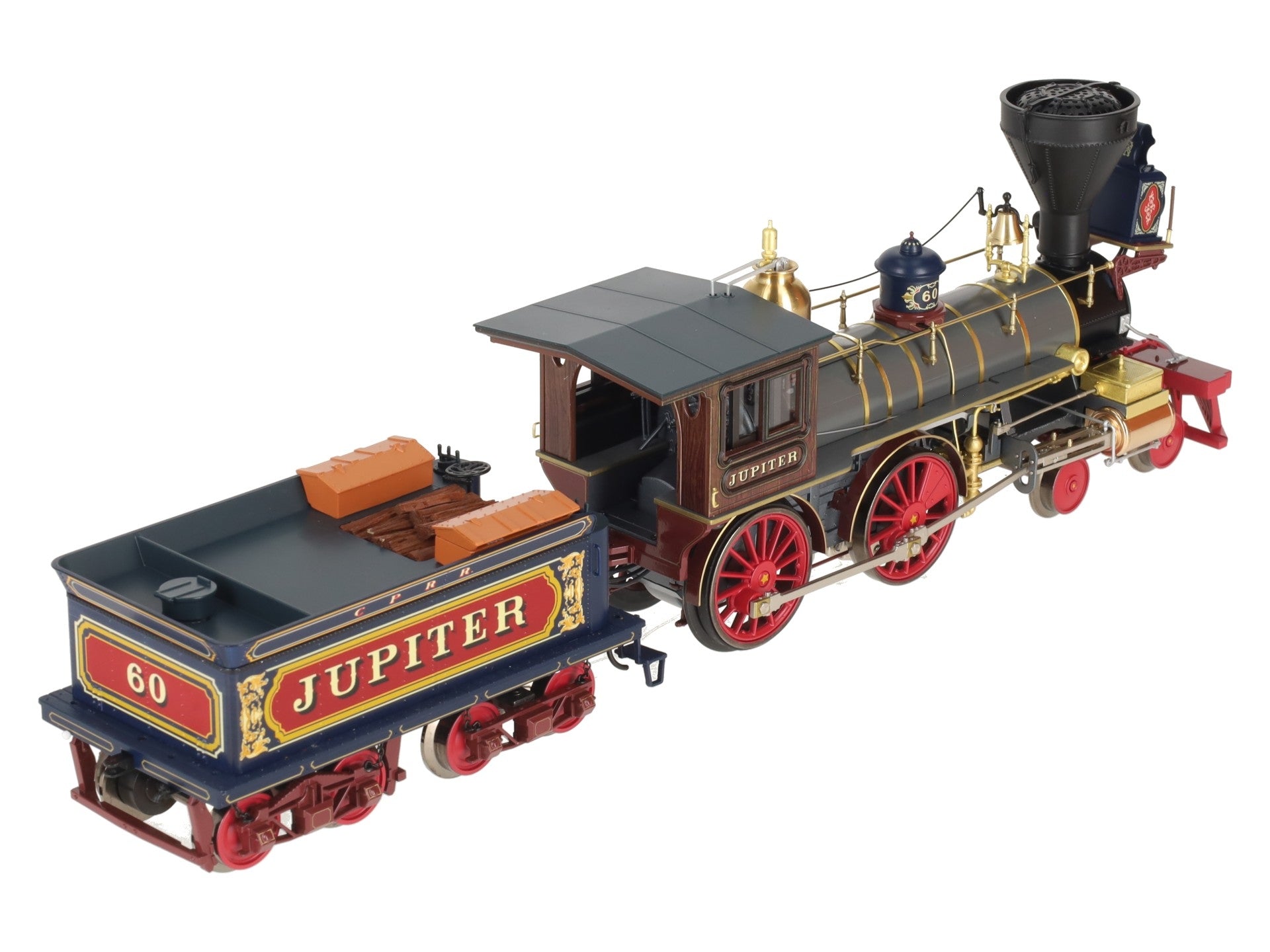Lionel 1931650 O BRASS Hybrid Centrail Pacific Jupiter 4-4-0 Steam Engine #60 EX/Box