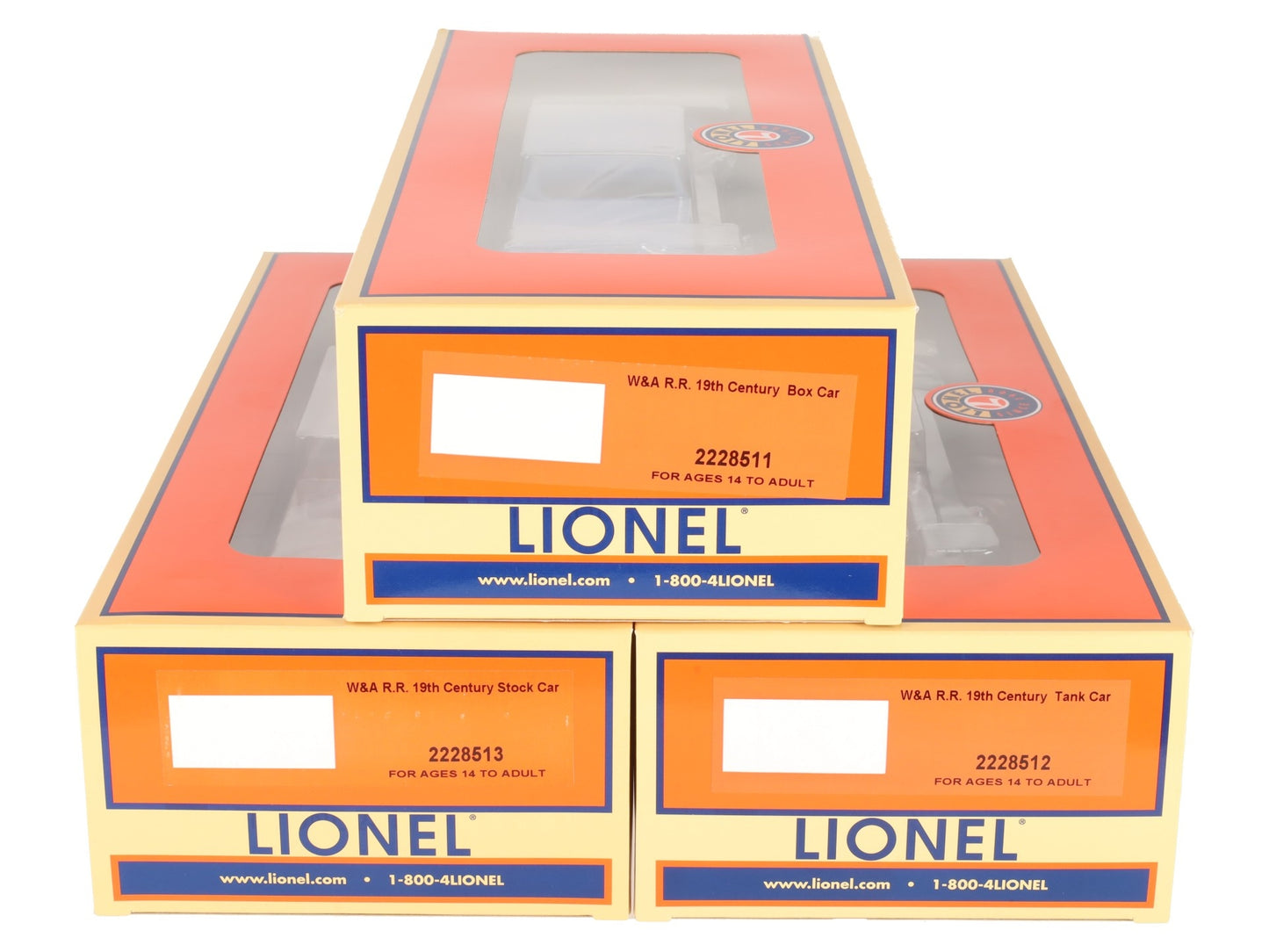 Lionel 2228510 O Western & Atlantic Freight Expansion Pack (Set of 3) MT/Box