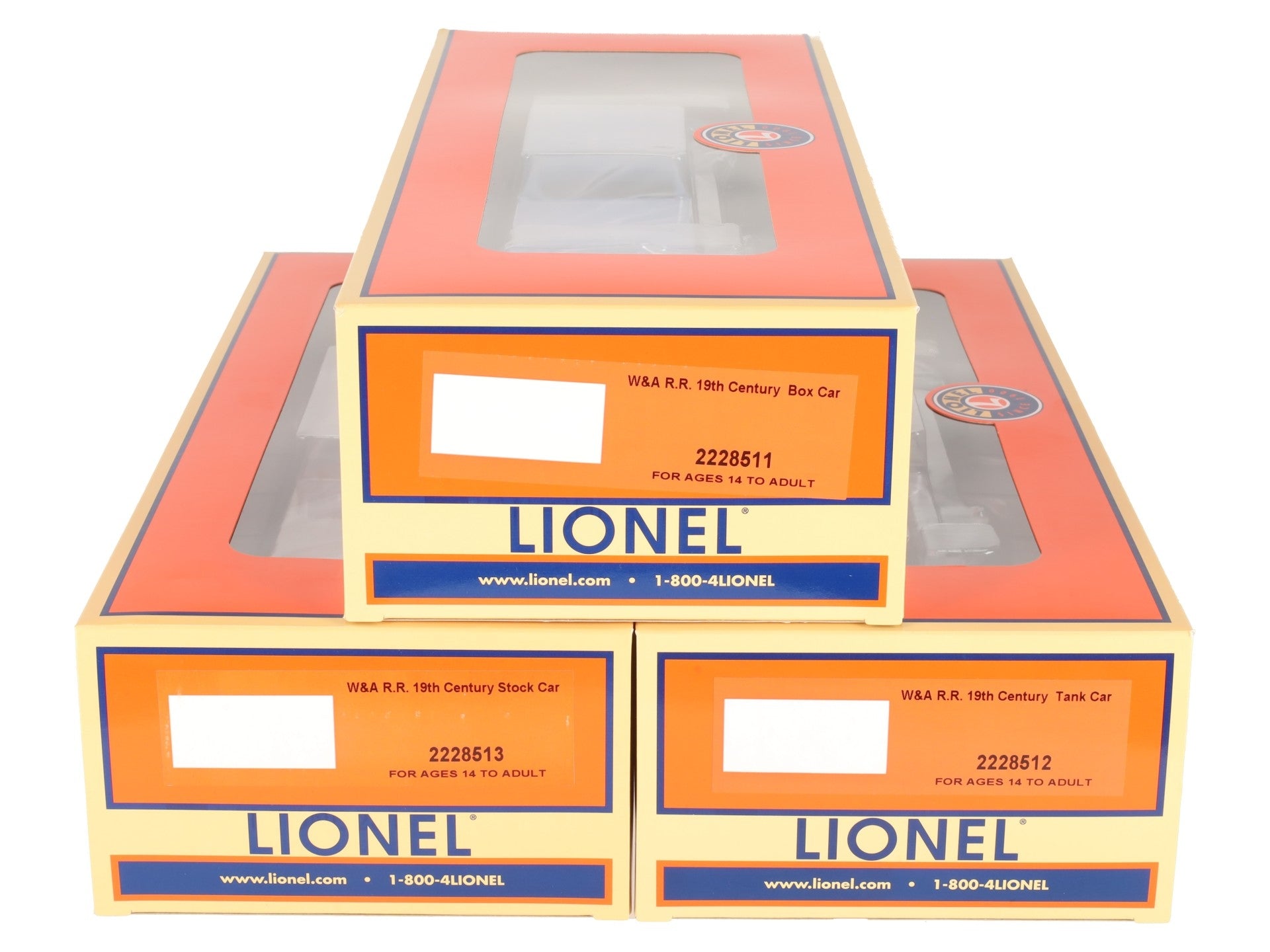 Lionel 2228510 O Western & Atlantic Freight Expansion Pack (Set of 3) MT/Box