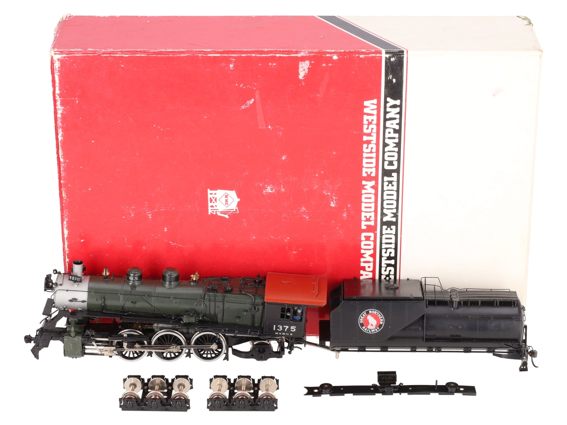 Westside Model Co. HO BRASS Great Northern H-7 4-6-2 Pacific Steam Loco & Tender/Box