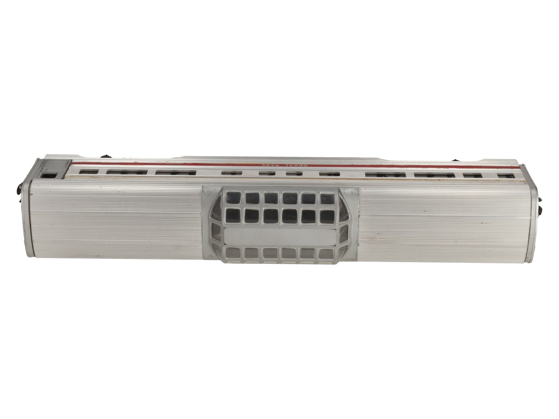 Lionel 2562 Vintage O Santa Fe Regal Pass Red Stripe Aluminum Vista Dome Car VG