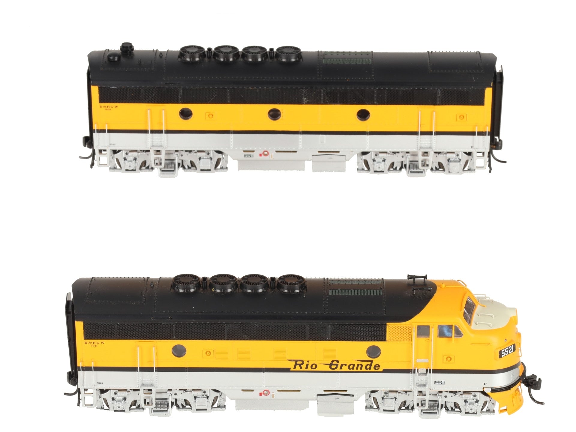 Proto 2000 920-48233 Rio Grande F3A/F3B Diesel Locomotive Set LN/Box