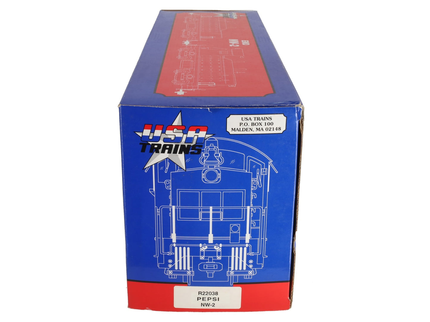 USA Trains R22038 G Pepsi Powered NW-2 Diesel Locomotive VG/Box