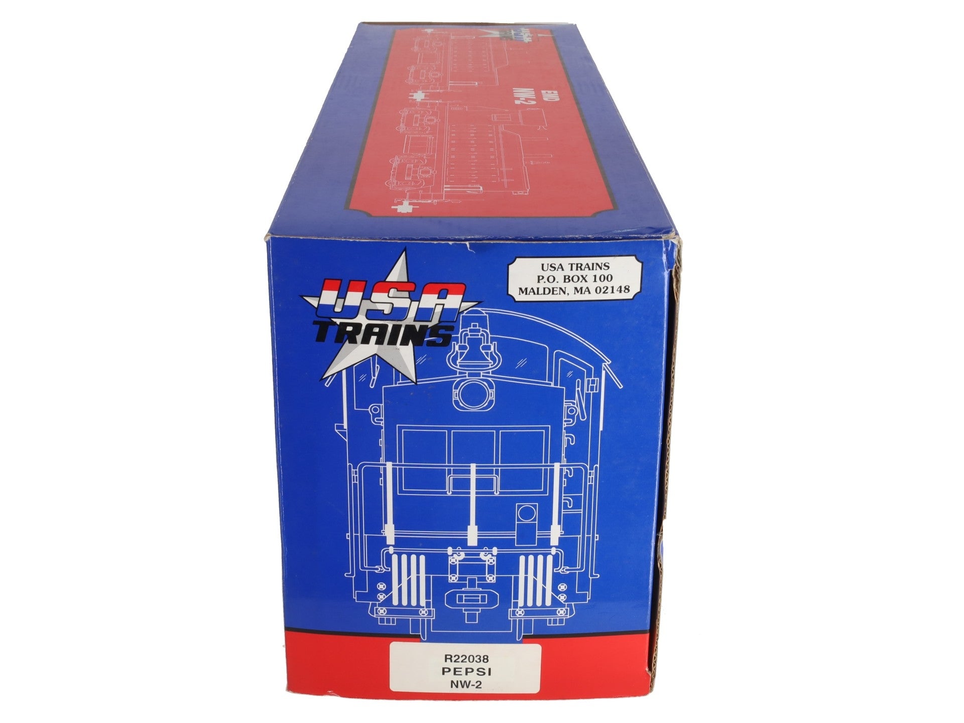 USA Trains R22038 G Pepsi Powered NW-2 Diesel Locomotive VG/Box