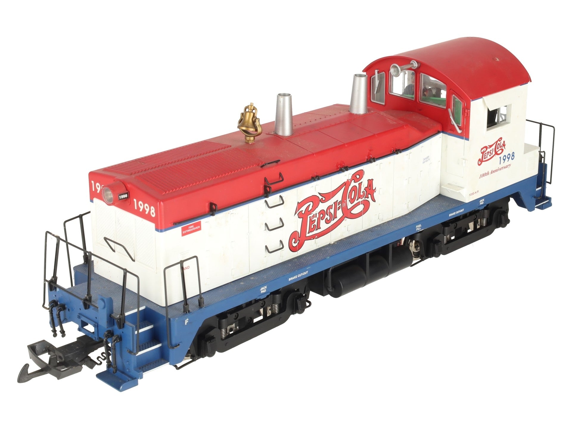 USA Trains R22038 G Pepsi Powered NW-2 Diesel Locomotive VG/Box