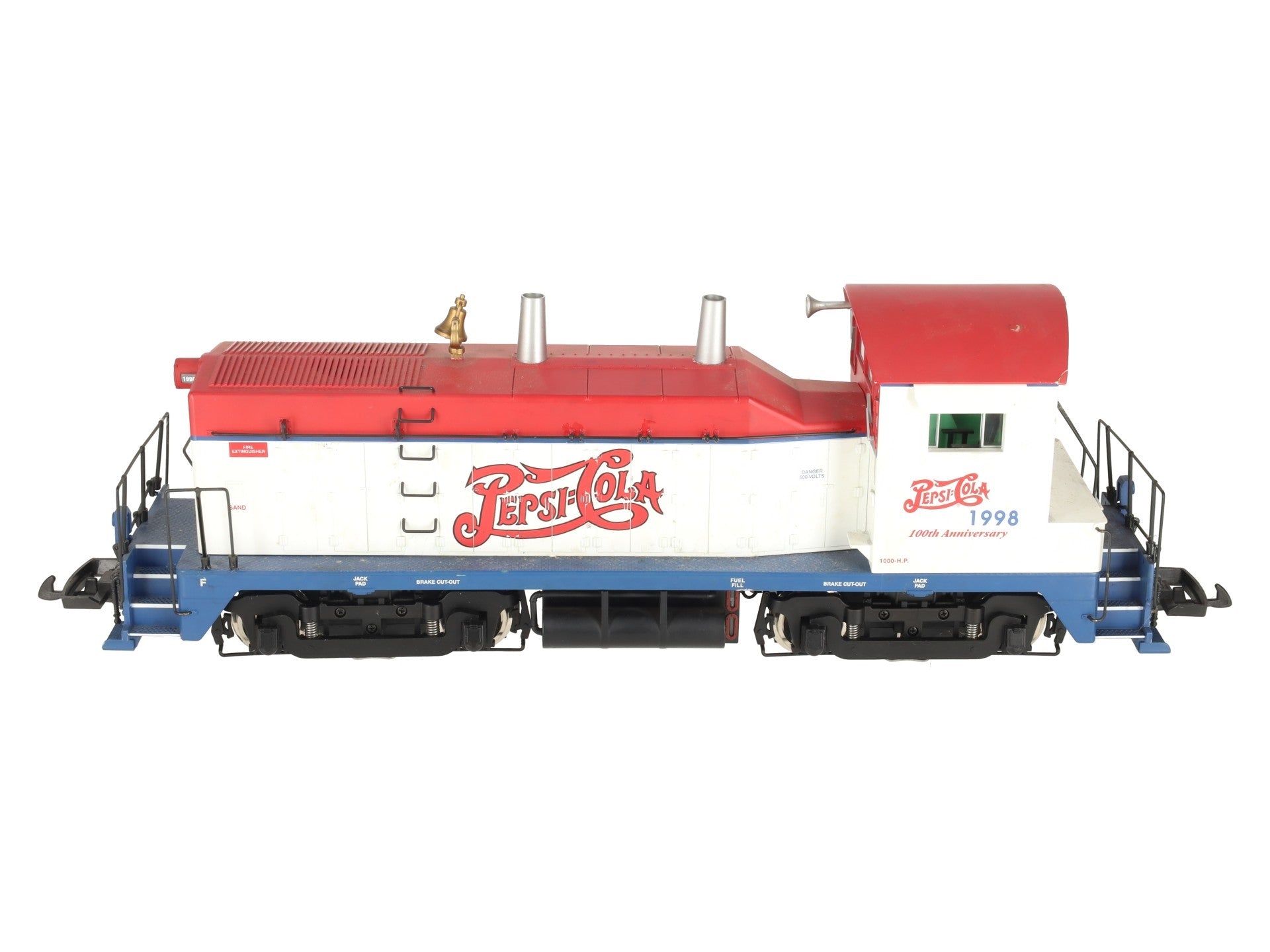 USA Trains R22038 G Pepsi Powered NW-2 Diesel Locomotive VG/Box