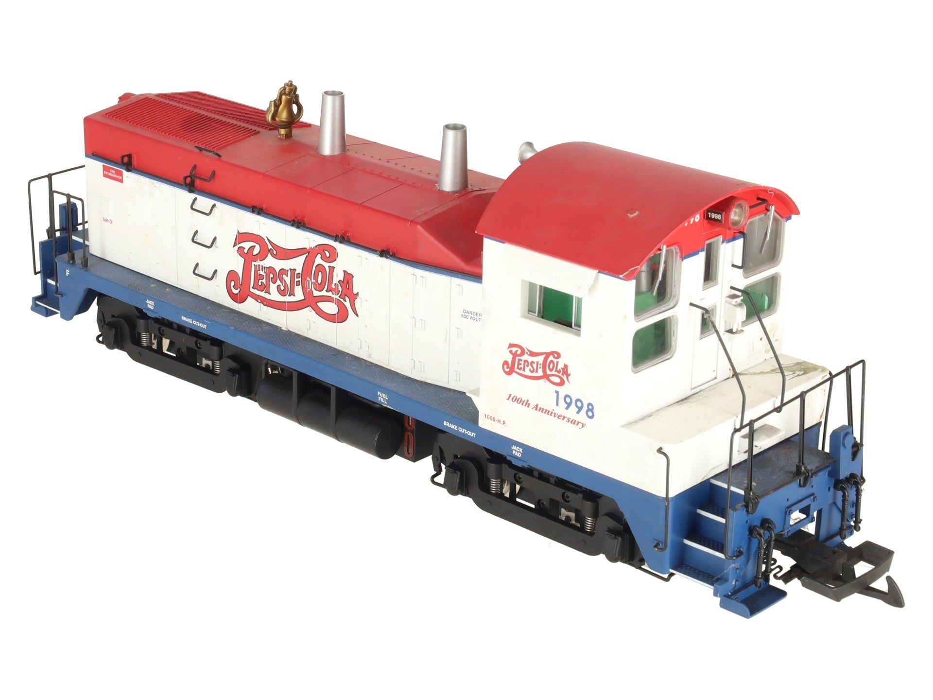 USA Trains R22038 G Pepsi Powered NW-2 Diesel Locomotive VG/Box