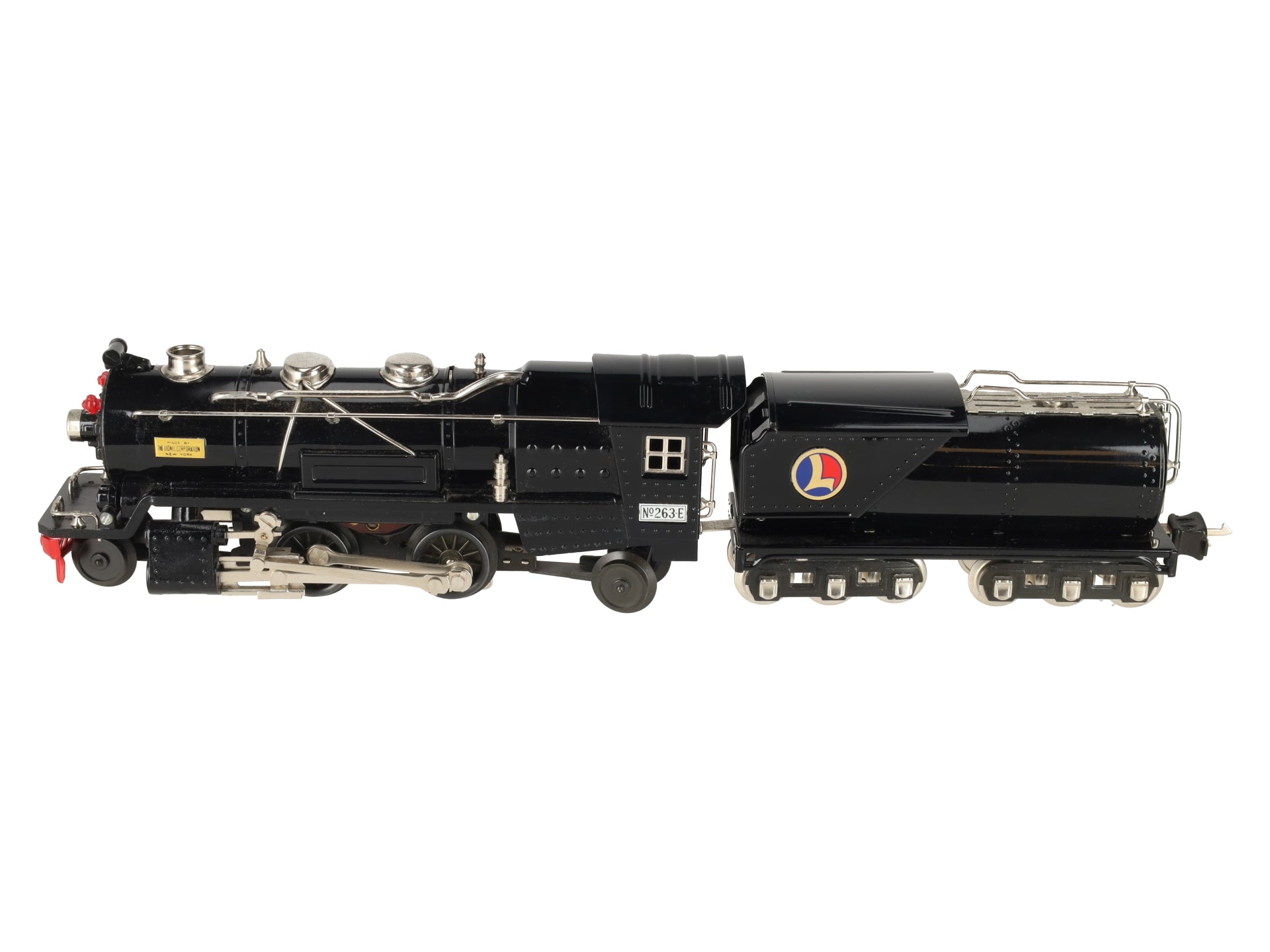 MTH 10-3014-1 O Gauge Tinplate No. 263 Steam Locomotive & Tender w/PS2