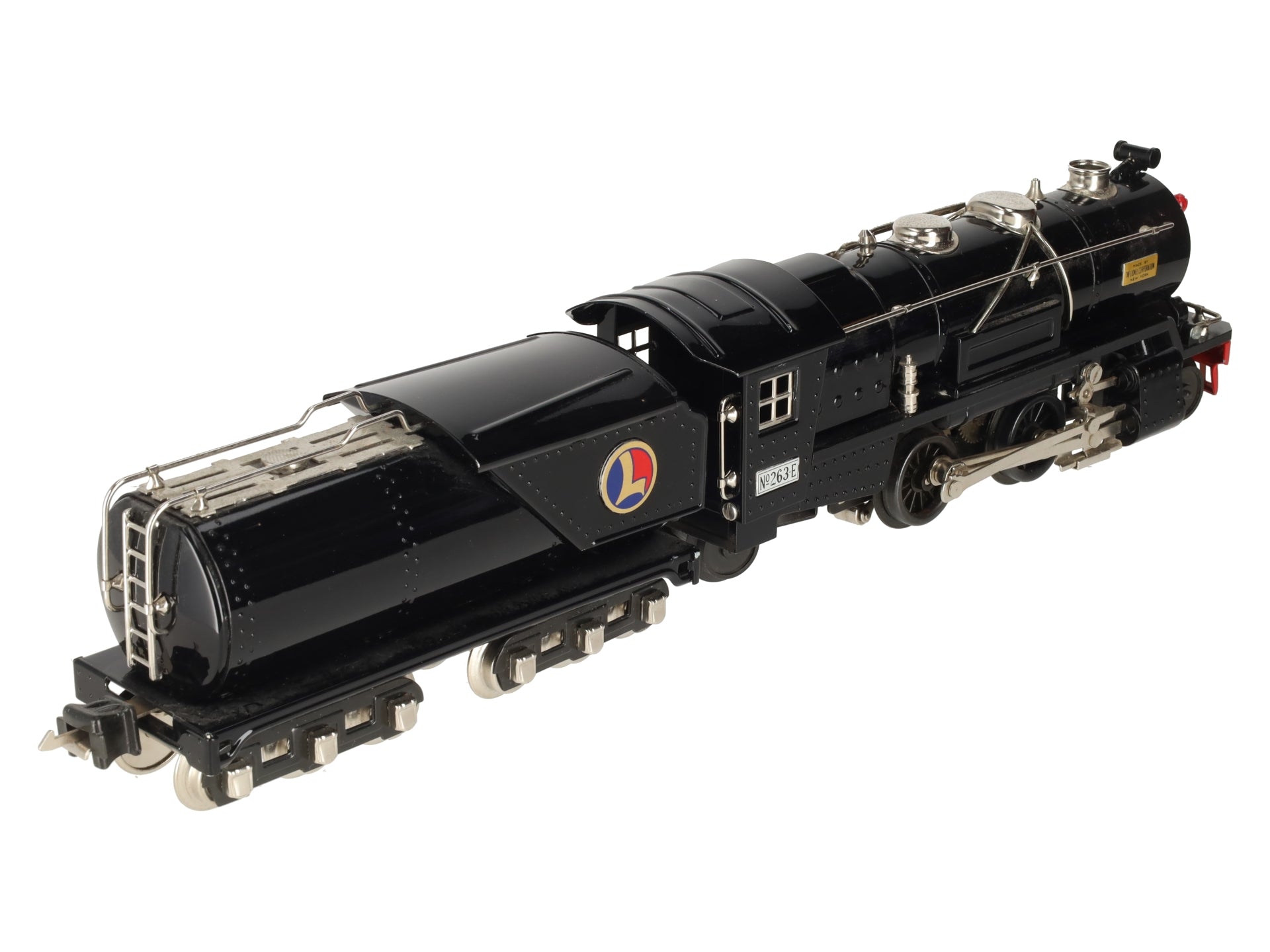 MTH 10-3014-1 O Gauge Tinplate No. 263 Steam Locomotive & Tender w/PS2