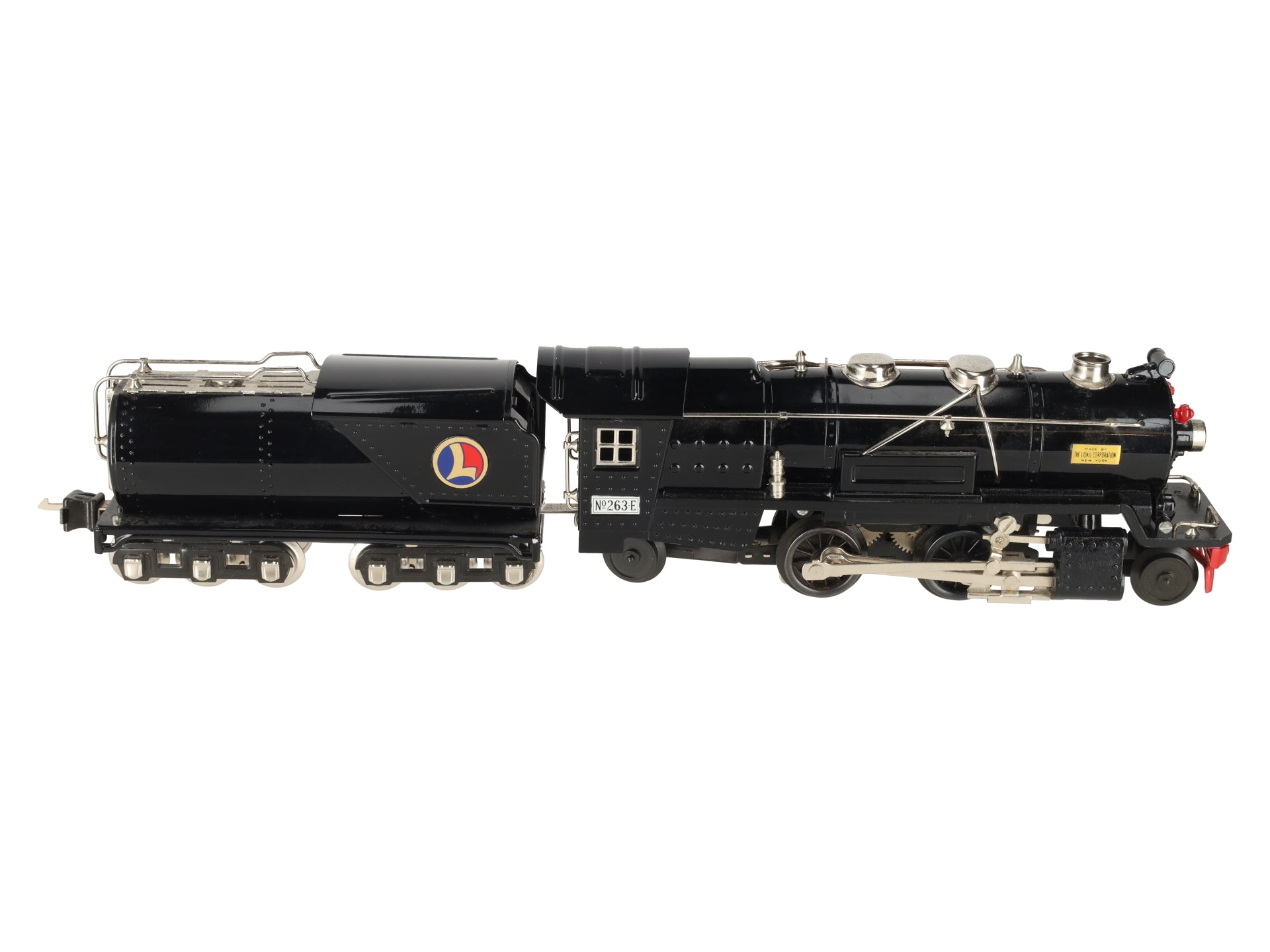 MTH 10-3014-1 O Gauge Tinplate No. 263 Steam Locomotive & Tender w/PS2