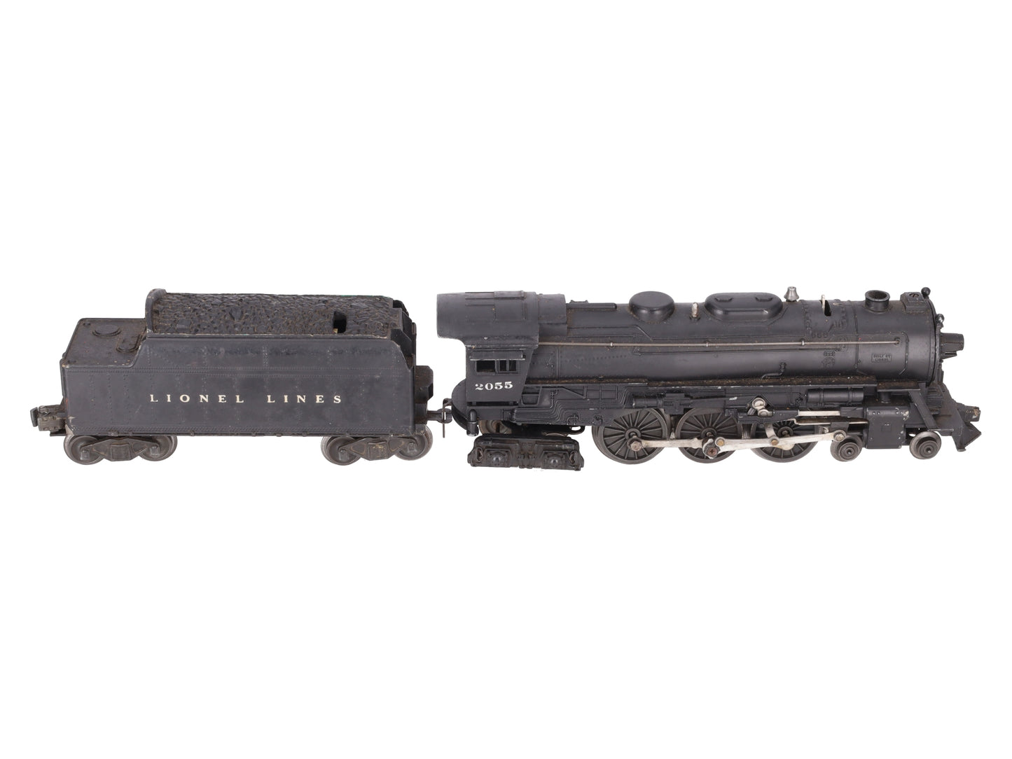 Lionel 2055 Vintage O 4-6-4 Hudson Steam Locomotive w/6466W Tender VG