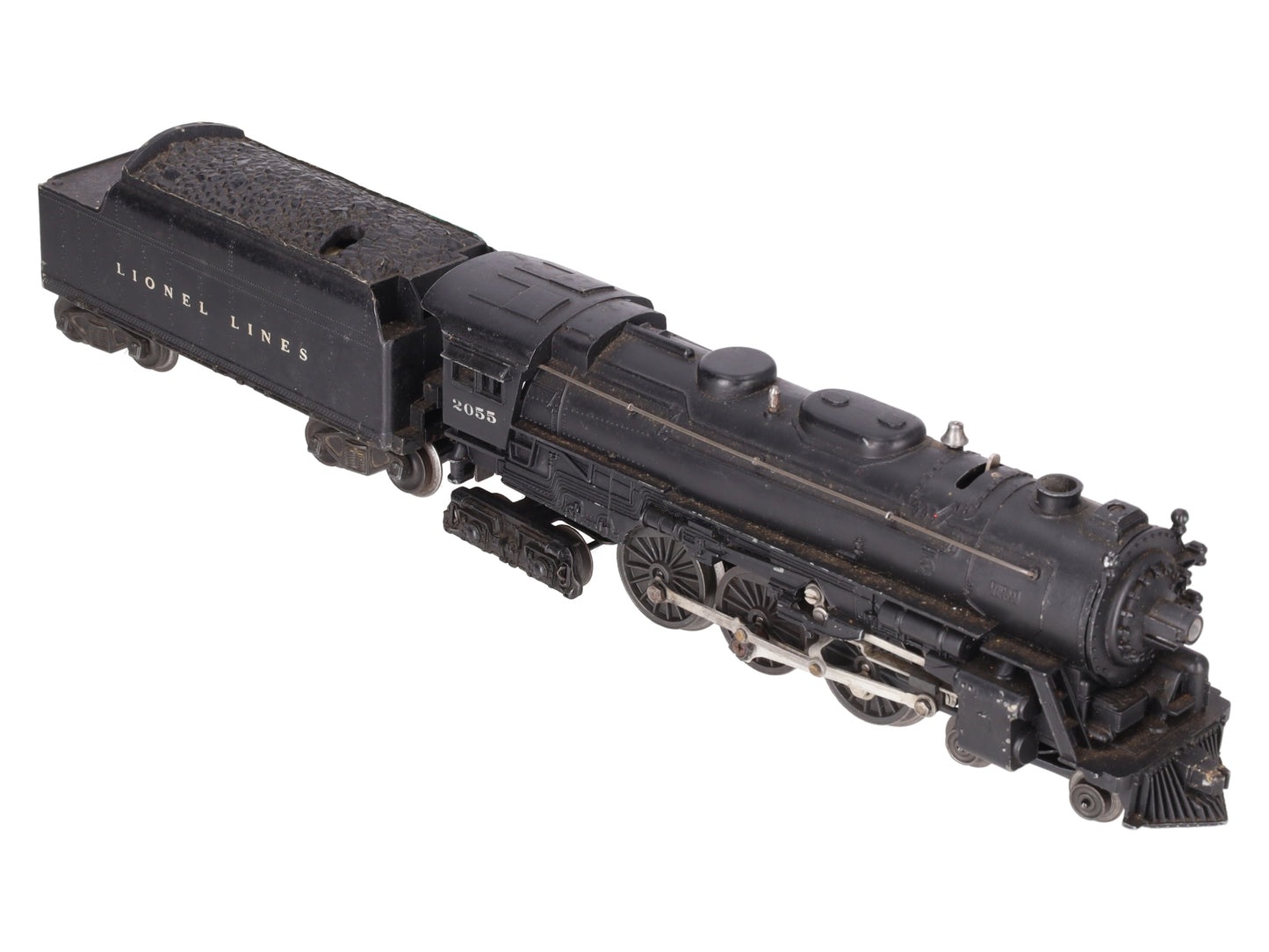 Lionel 2055 Vintage O 4-6-4 Hudson Steam Locomotive w/6466W Tender VG