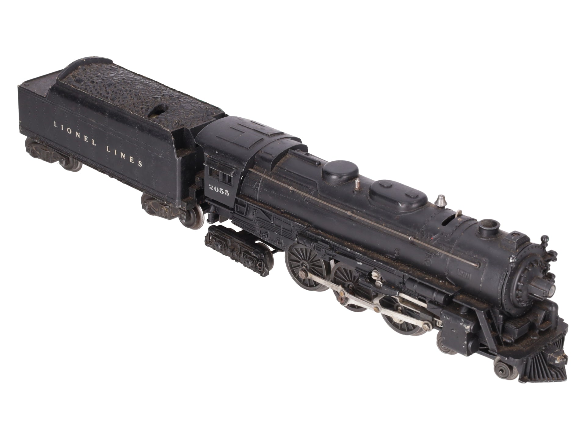 Lionel 2055 Vintage O 4-6-4 Hudson Steam Locomotive w/6466W Tender VG
