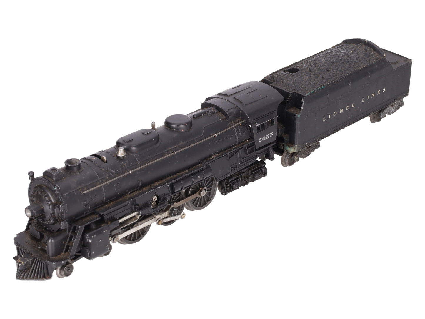 Lionel 2055 Vintage O 4-6-4 Hudson Steam Locomotive w/6466W Tender VG