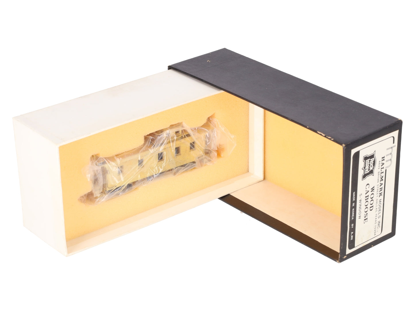 Hallmark Models HO Brass Rock Island 5-Window Wood Caboose -Unpainted/Box