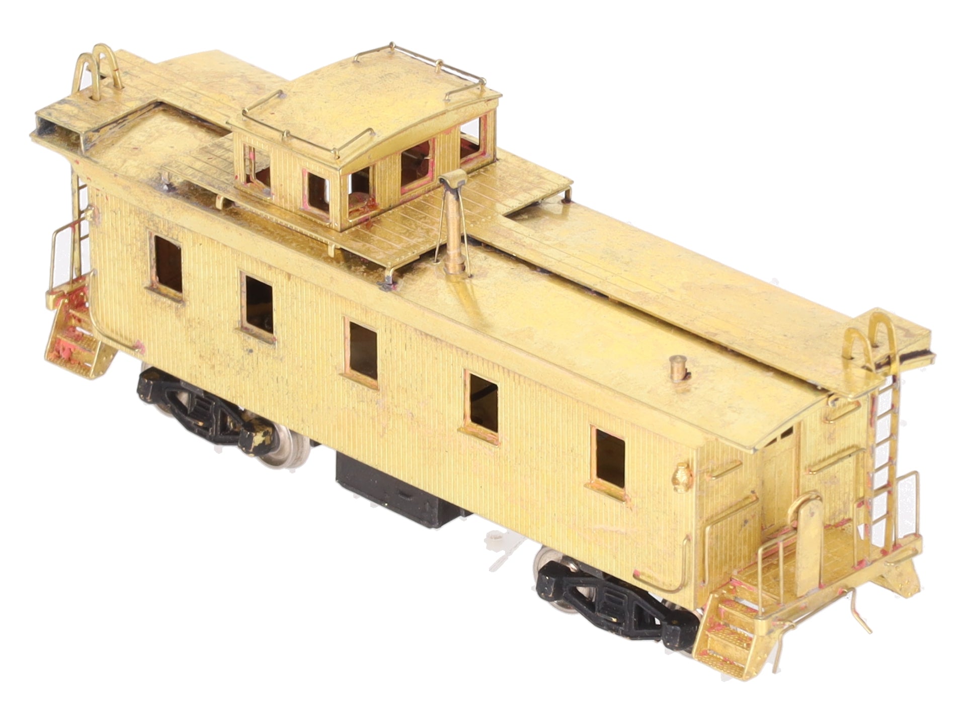 Hallmark Models HO Brass Rock Island 5-Window Wood Caboose -Unpainted/Box