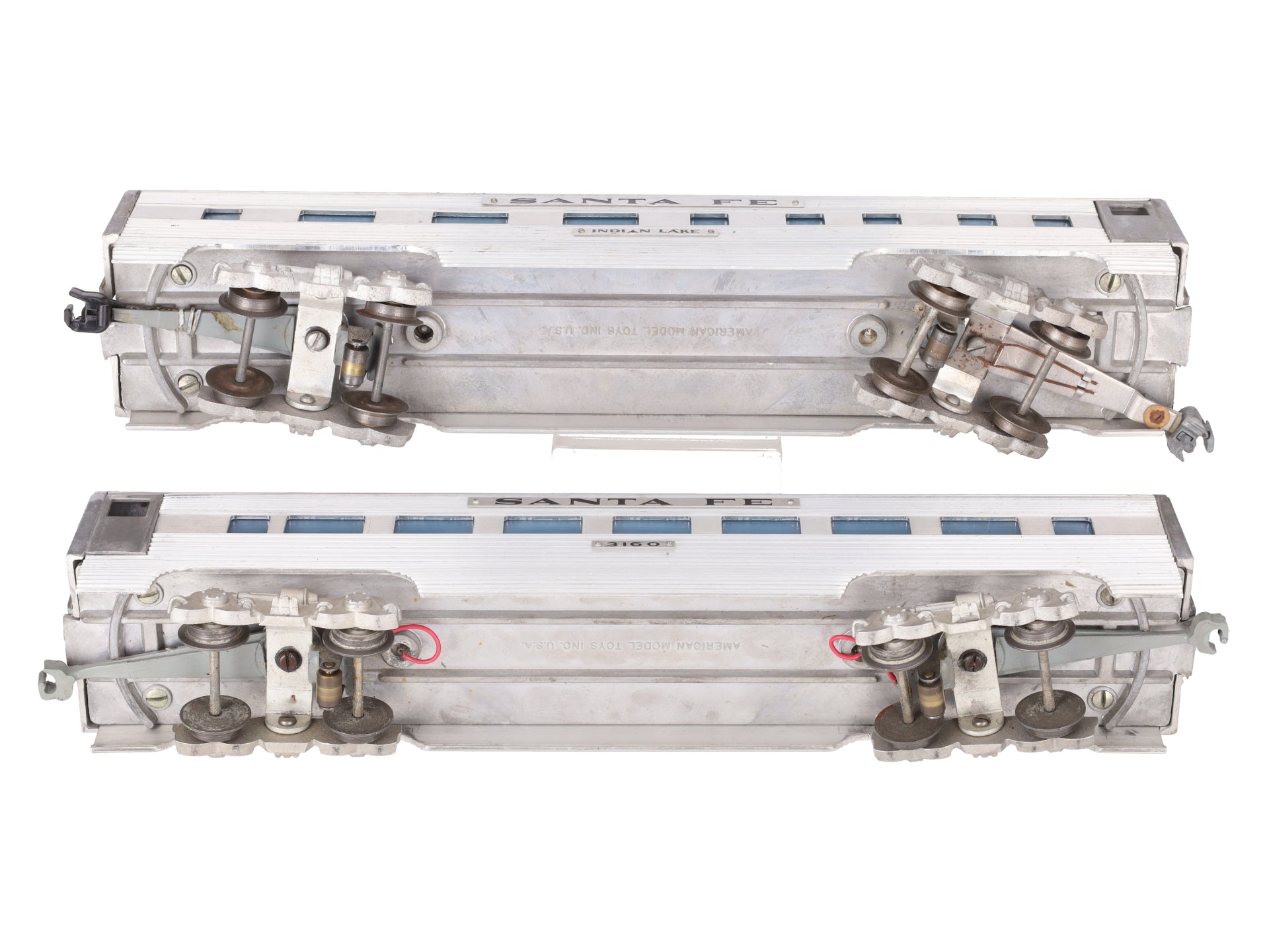AMT Vintage O Santa Fe Passenger Cars: 3160, Indian Lake [2] VG