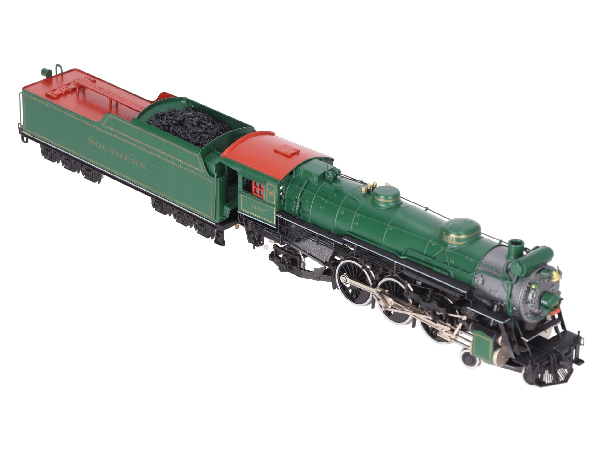 United Models HO Scale BRASS Southern 4-6-2 Steam Loco & Tender #1401 - Painted EX/Box