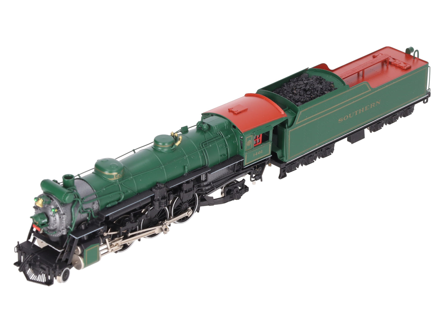 United Models HO Scale BRASS Southern 4-6-2 Steam Loco & Tender #1401 - Painted EX/Box