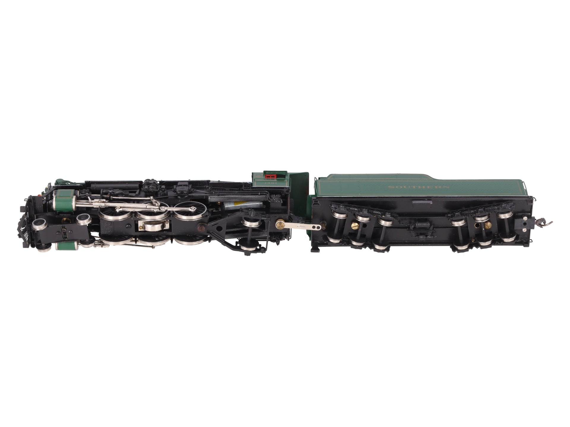 United Models HO Scale BRASS Southern 4-6-2 Steam Loco & Tender #1401 - Painted EX/Box